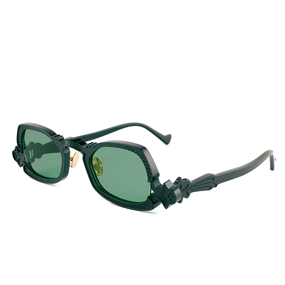 ARSENIC: BLACK W/ GREEN LENS